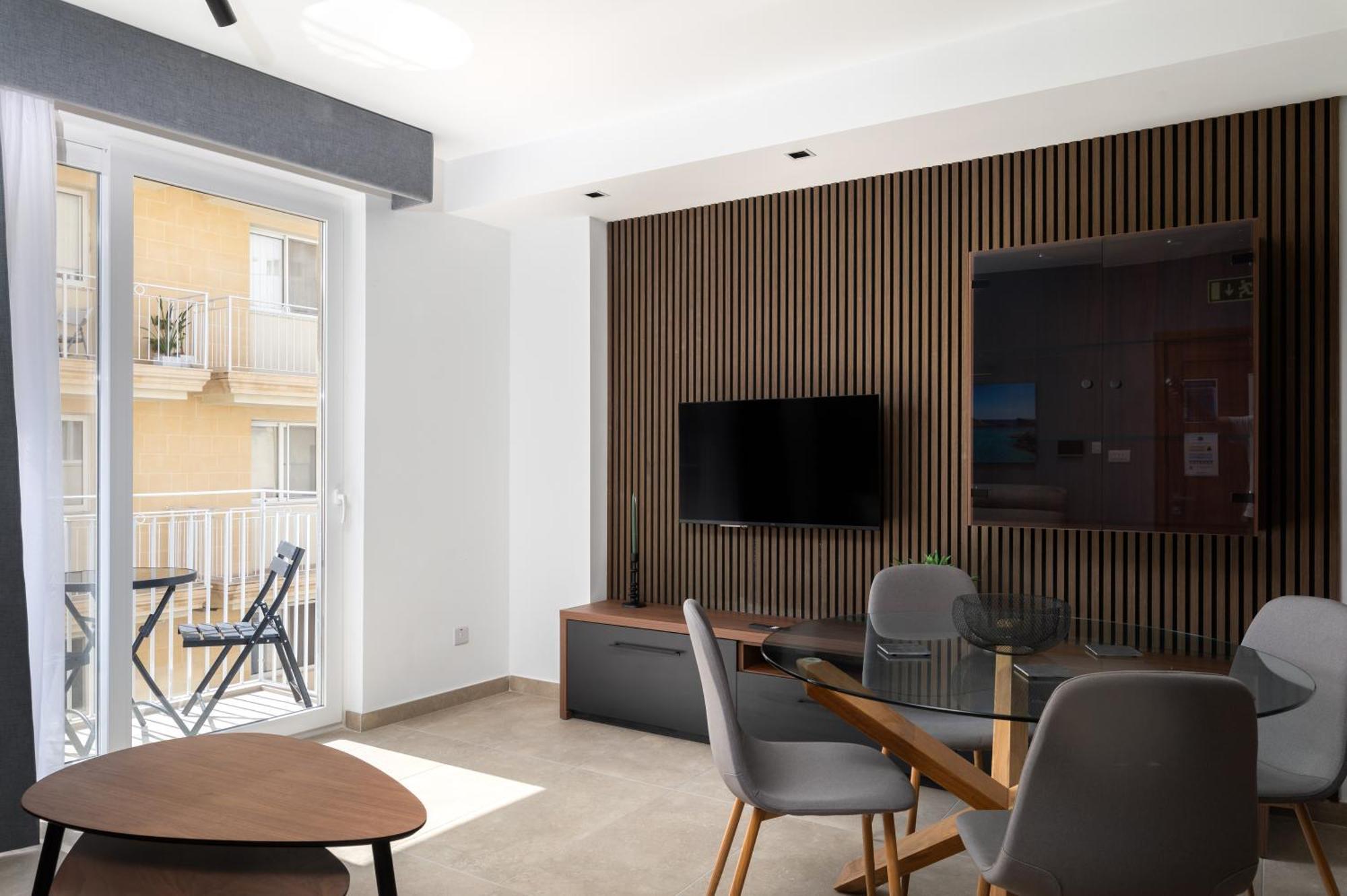 公寓 Modern 1br Close To Manoel Island Saint Julians & Tigne Shopping Mall